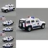 Legierung Automodell Hummer H3 Polizei-SUV mit Ton und Licht für Kinder zum Spielen