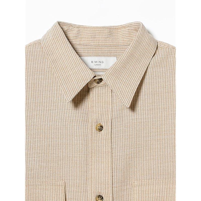[Beaming Life Store by BEAMS] L/S Shirt Polyester Work Shirt Men's BEIGE M_92110376247