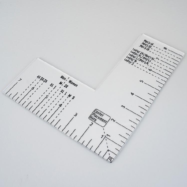 Placement Tshirt Rulers for Embroidery Press Printing Guide Adult Size Unisex T Shirt Rulers Alignment Tool
