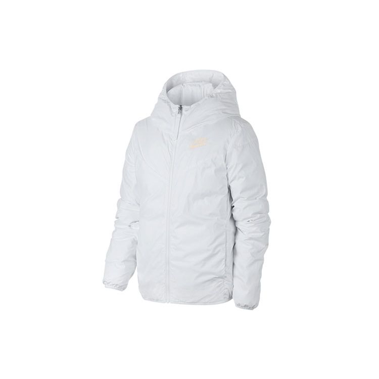 Nike Sportswear Windrunner Down Fill Reversible Warm Hooded Jacket Women Jackets Beige 939439-100