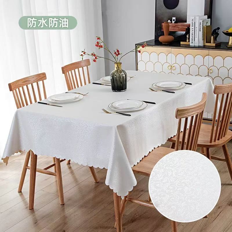 High end countryside style hotel wedding tablecloth Non washable household tables mat Printed design rectangular desk cover
