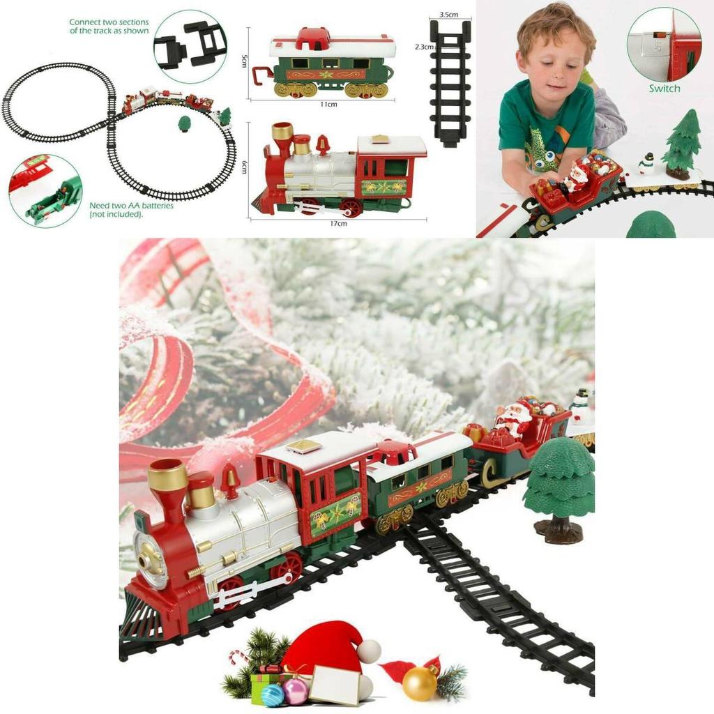 Vibrant Electric Led Musical Train And Track Set For Kids Christmas Gift Home Decor