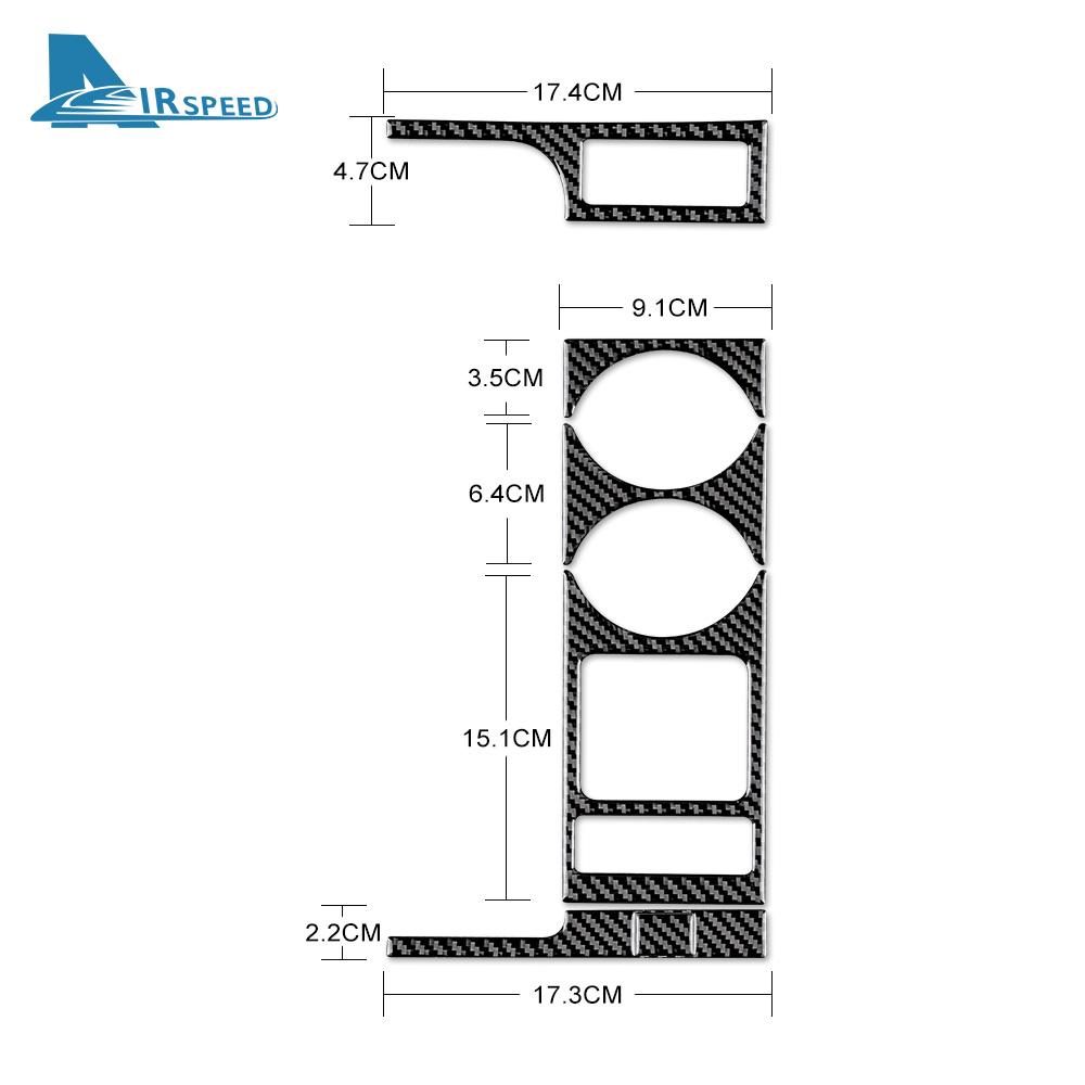 Kohlefaser-Schaltmanschetten-Set für BMW 3er E46 1998-2006
