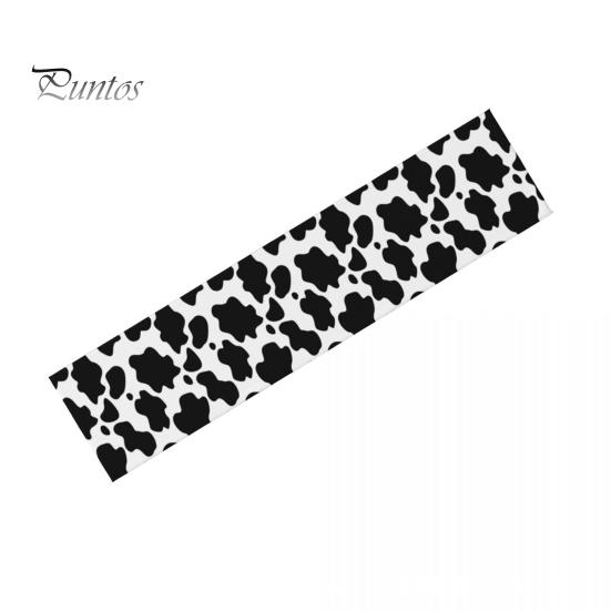 

Скатерть для стола Контрастный цветной рисунок коровы Прямоугольная простая в уходе скатерть для предотвращения пятен Банкетный декор для праздников L