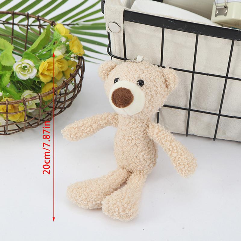 

Милые мягкие куклы-медведи, мягкие мини-плюшевые брелки в виде животных, украшения для комнаты, реквизит для украшения автомобиля