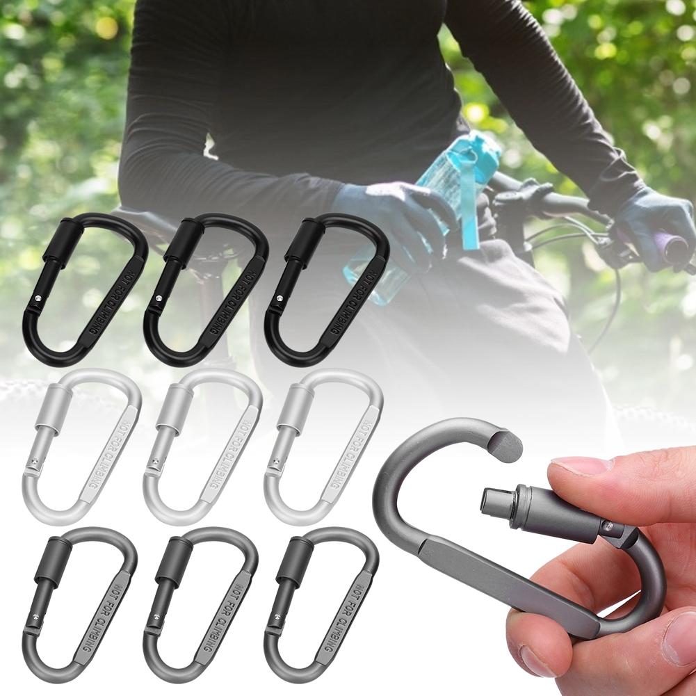 D Shaped Buckle Carabiner Quick Hanging Lock Outdoor Equipment Tool Aluminum Alloy