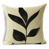 Black And White Collection Geometric Prints Linen Pillowcase Square Bedroom Car Decor Cushion Cover 40Cm/45Cm And 50Cm