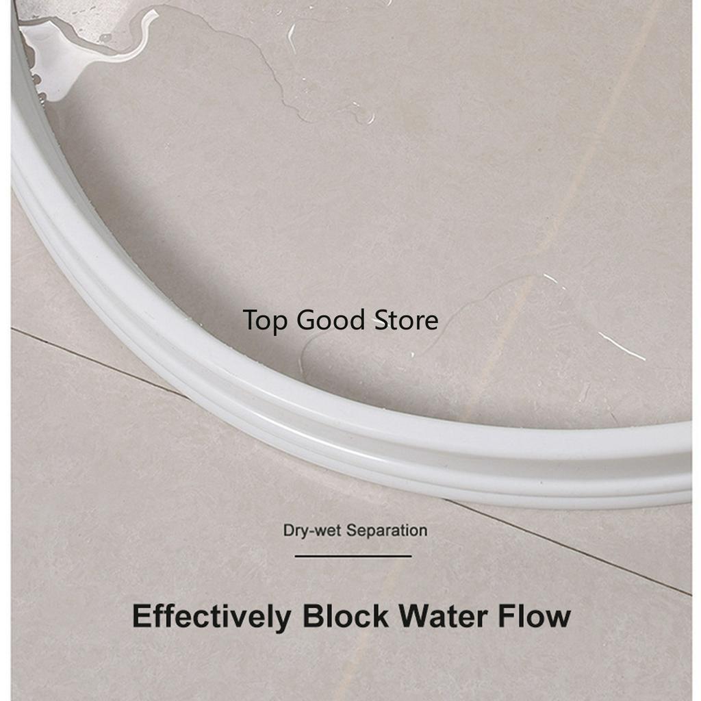 Antiscivolo 5 Misure Bianco Bagno Tappo Acqua Barriera Allagamento Doccia Diga Gomma Blocco Acqua Silicone Separazione Bagnato e Asciutto Pieghevole