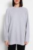 Women's Fashion New Hijab Sweatshirt Navy Blue Woven Piece Knitted Tunic