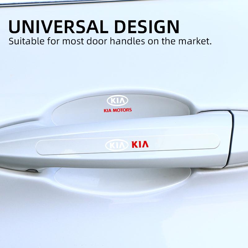 4pcs Car Door Handle Protector Stickers Vinyl Anti-Scratch Protection Auto Film For KIA Rio Ceed Sportage Cerato Soul Sorento