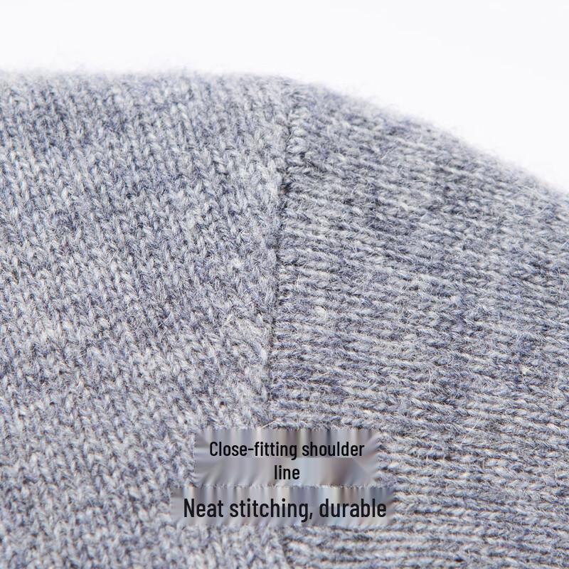 Hodo Men's 100% Wool Thickened Shirt Collar Mock Two-Piece Sweater