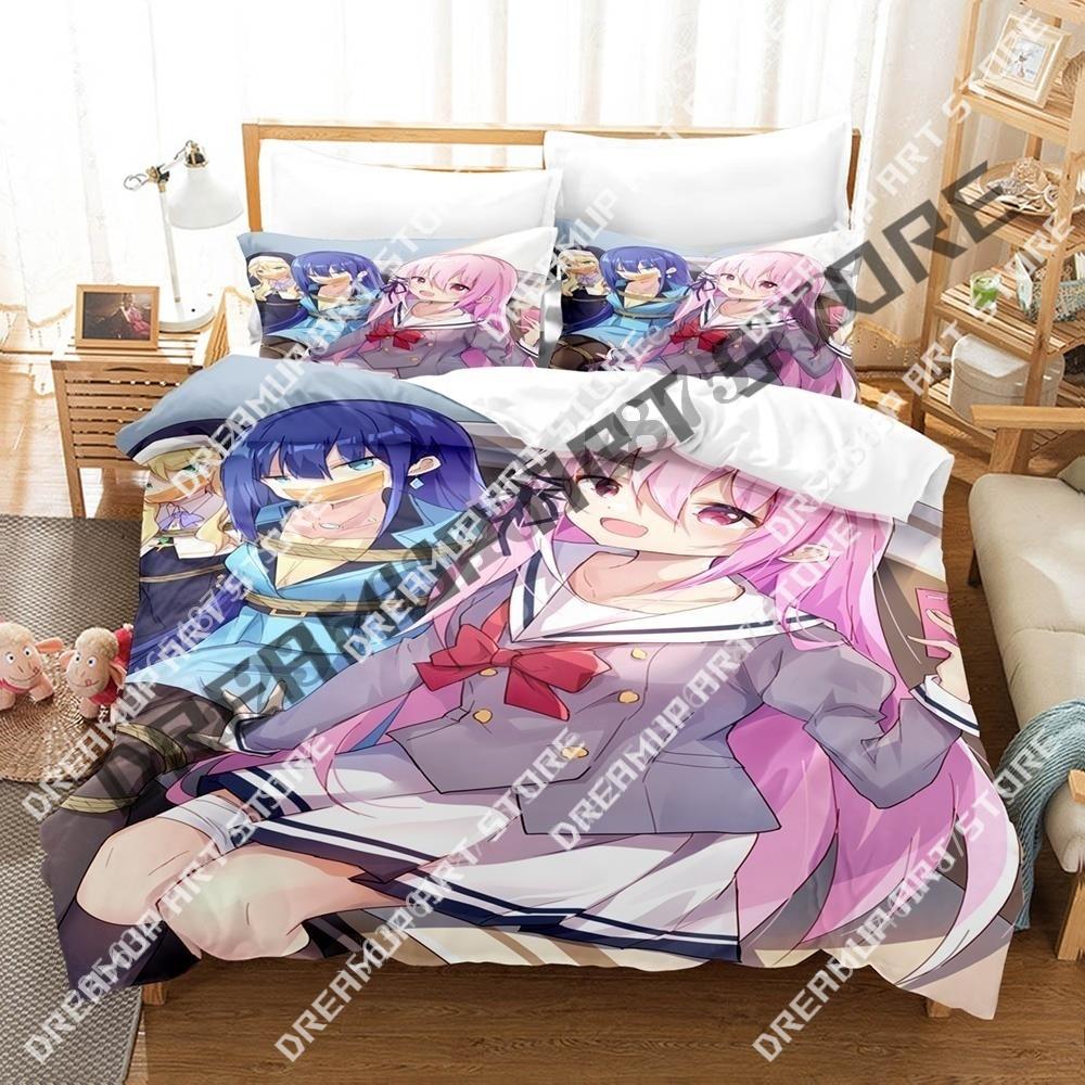 3D Print Engage Kiss Anime Bedding Set Twin Queen King Full Size Duvet Cover Pillowcase Bed boys girls Adult Home Textiles