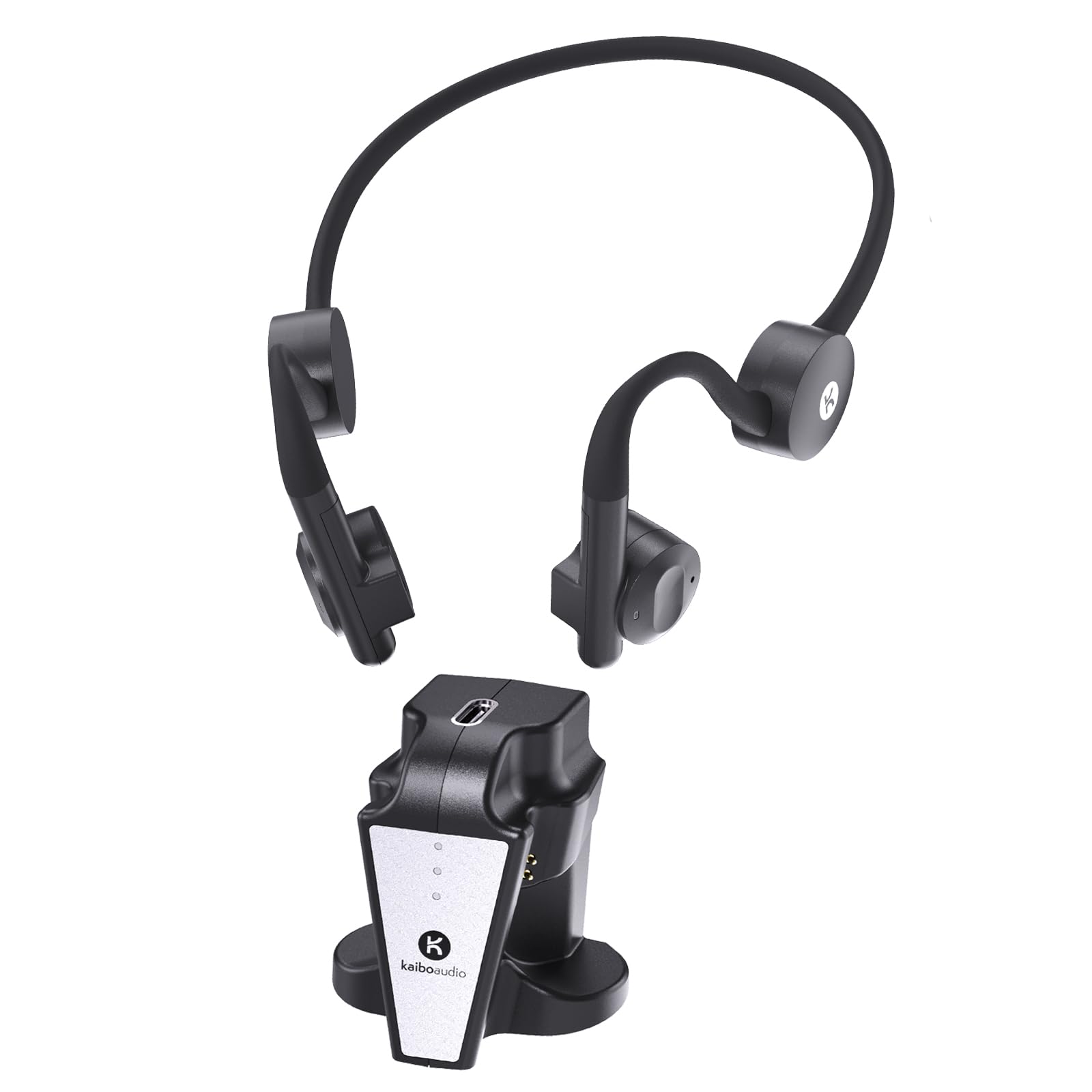 

Kaibo Flex Wireless Bone Conduction IP55 Bluetooth Fast Charging and Mic Earphones, Waterproof, 5.2, Type-C Charging, Stand,