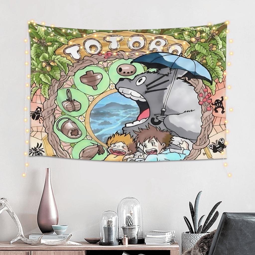 Anime My Neighbor Totoros Cutecore Tapestry Room decoration Home Decoration Tapestry Decor Accessories Cute Room Decor