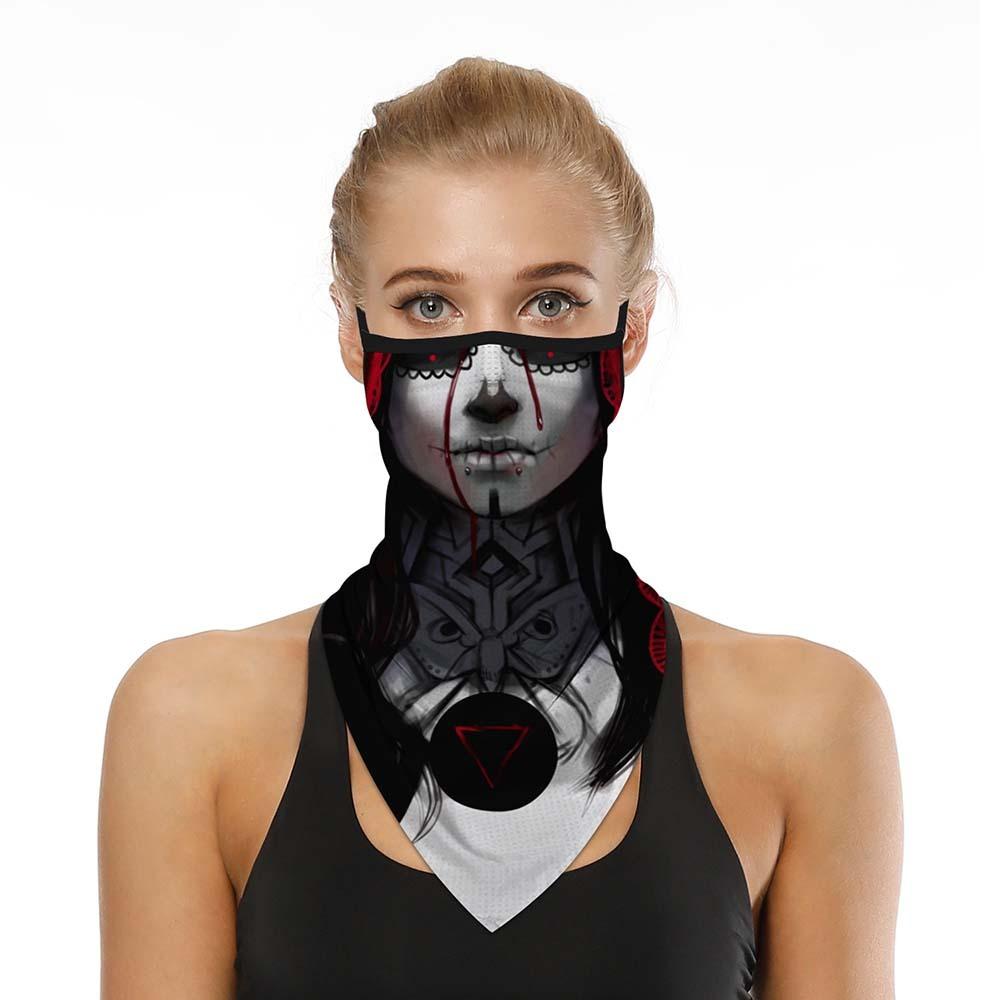 Motorcycle Mask Multi-Use Bandana Balaclava - Neck Gaiter, Scarf, Face Mask For Cycling, Outdoor (One Size) 100% Polyester Tube Scarf Snood - Foto 4