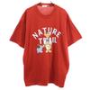 NATURE TRAIL Short Sleeve T-shirt L Red Bear Men's Used