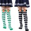 Women's Thigh High Stockings with Reindeer Christmas Stockings Over the Knee Socks Halloween Cosplay Costumes Hosiery