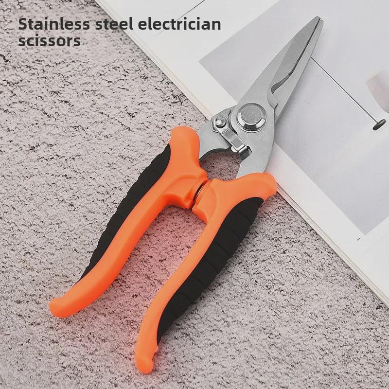 Stainless Steel Professional Wire and Cable Cutter with Straight Head for Electricians