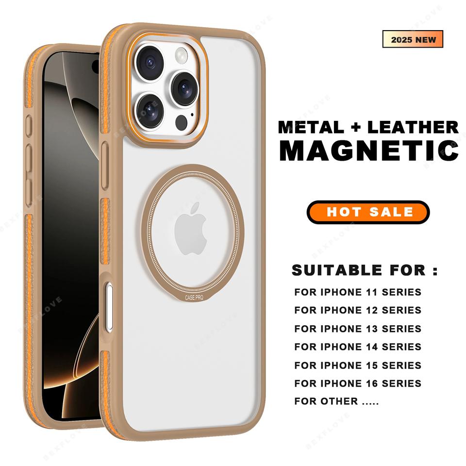 

Беспроводная зарядка Новый магнитный чехол для телефона для iPhone 16E 15 14 16 Plus 11 12 13 16 Pro Max Защитник Жесткий Противоударный Чехол For iPhone 11