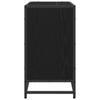 Washbasin Cabinet with Door Black Oak Effect 65 x 33 x 60 cm
