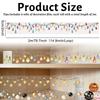 8 Rolls 8 Styles PET Self Adhesive Stickers Roll Decorative Stickers Roll Mixed Shapes 50mm 1roll/style 2m/roll