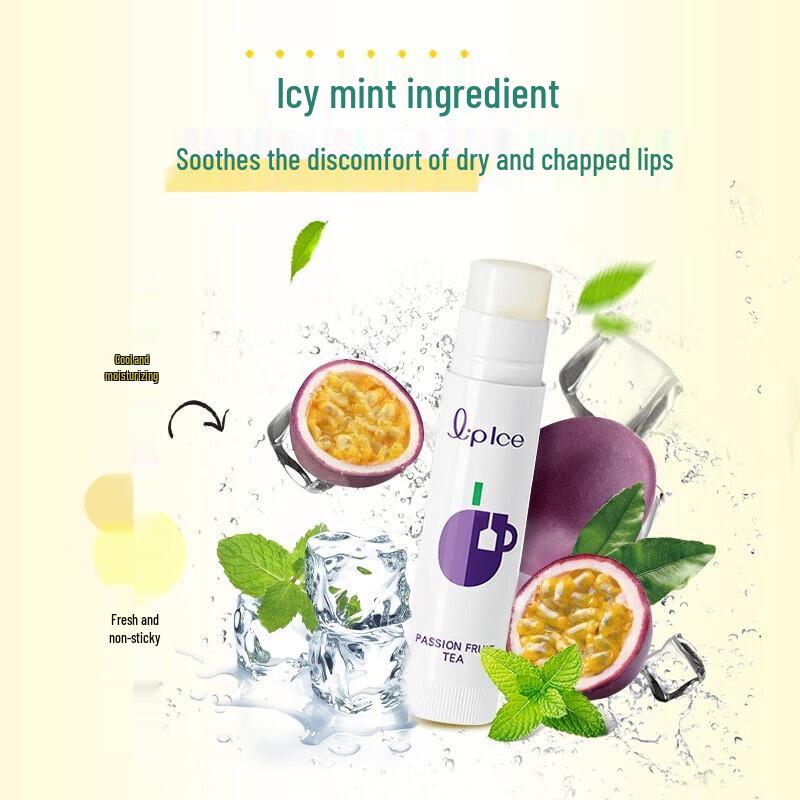 Mentholatum Fruit Ice Passion Fruit Tea Lip Balm 5-Pack