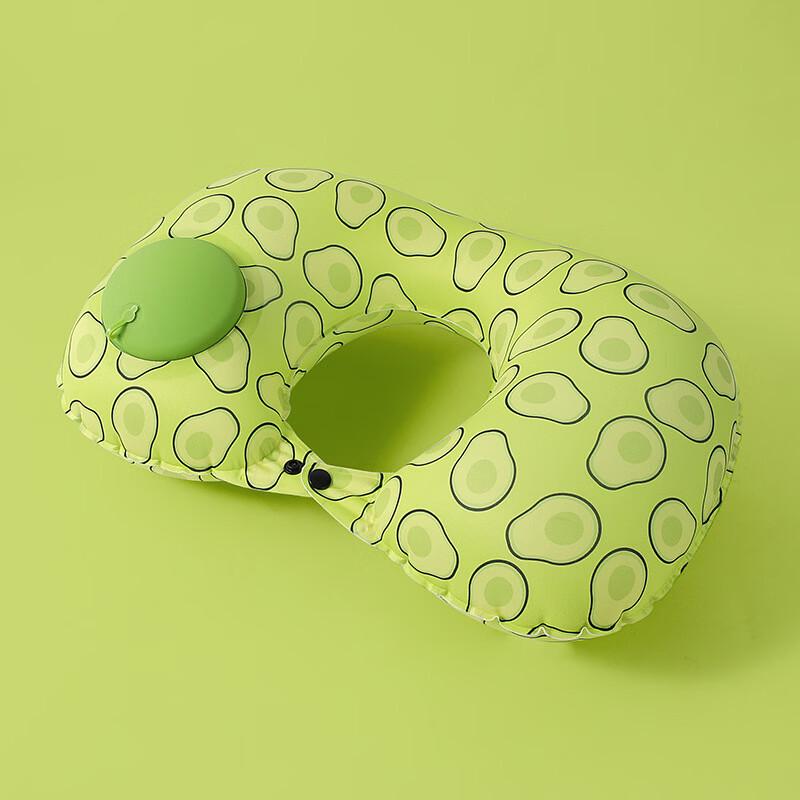 Press-Type Inflatable Travel Neck Pillow