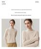 Lekasha Women's 100% Pure Cashmere High-Neck Sweater - Warm 12-Gauge Knit Base Layer