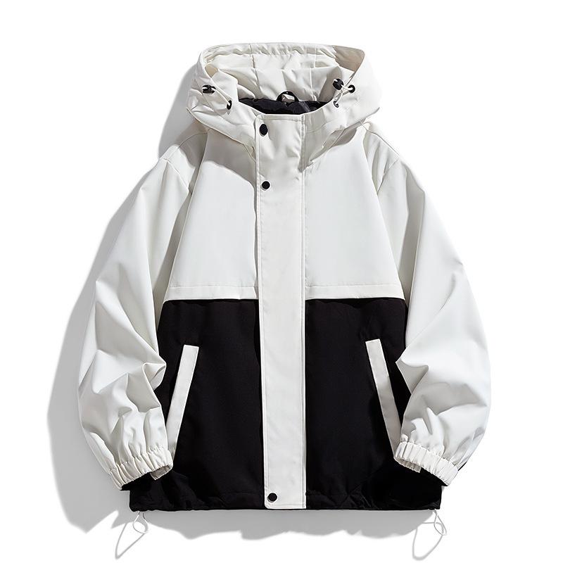 

Новая куртка с цветовой блокировкой Мужская куртка Повседневная куртка для улицы S