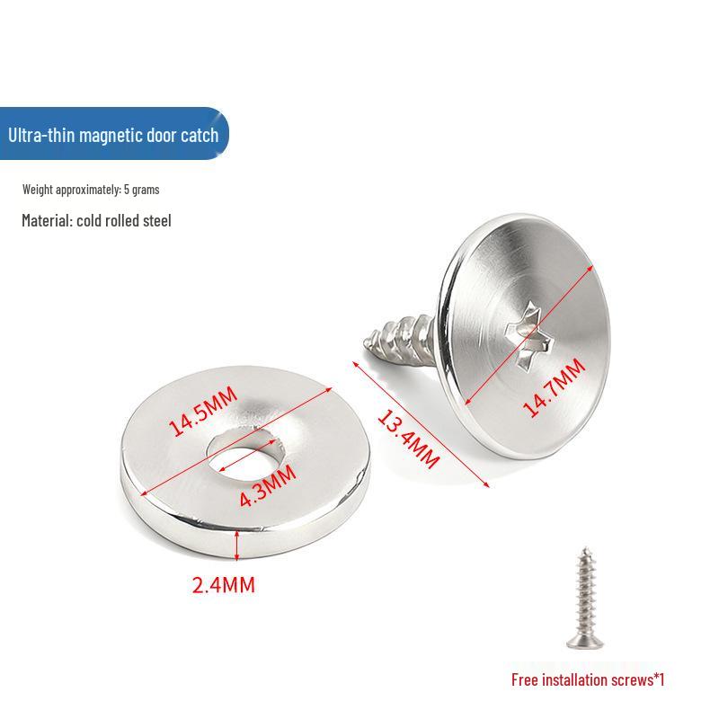 Круглый магнитный самоклеящийся амортизатор для раздвижной двери Round Magnet Single Set