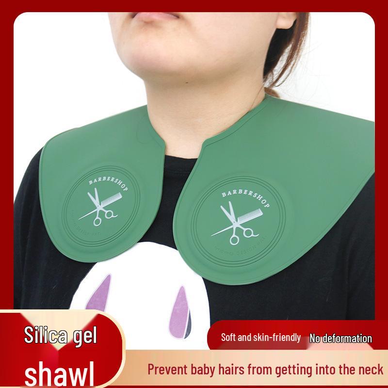 Silicone Haircutting Cape - Non-Stick, Anti-Hair Fragment, Neck Cover for Dyeing, Perming, Salon & Hairdressing