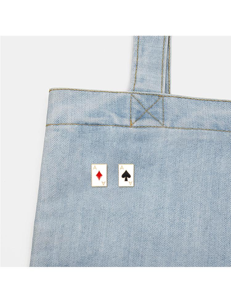 Japonská Harajuku Pokerová Kovová Sada Broží: Osmidílný sada odznaků na límec a klopu