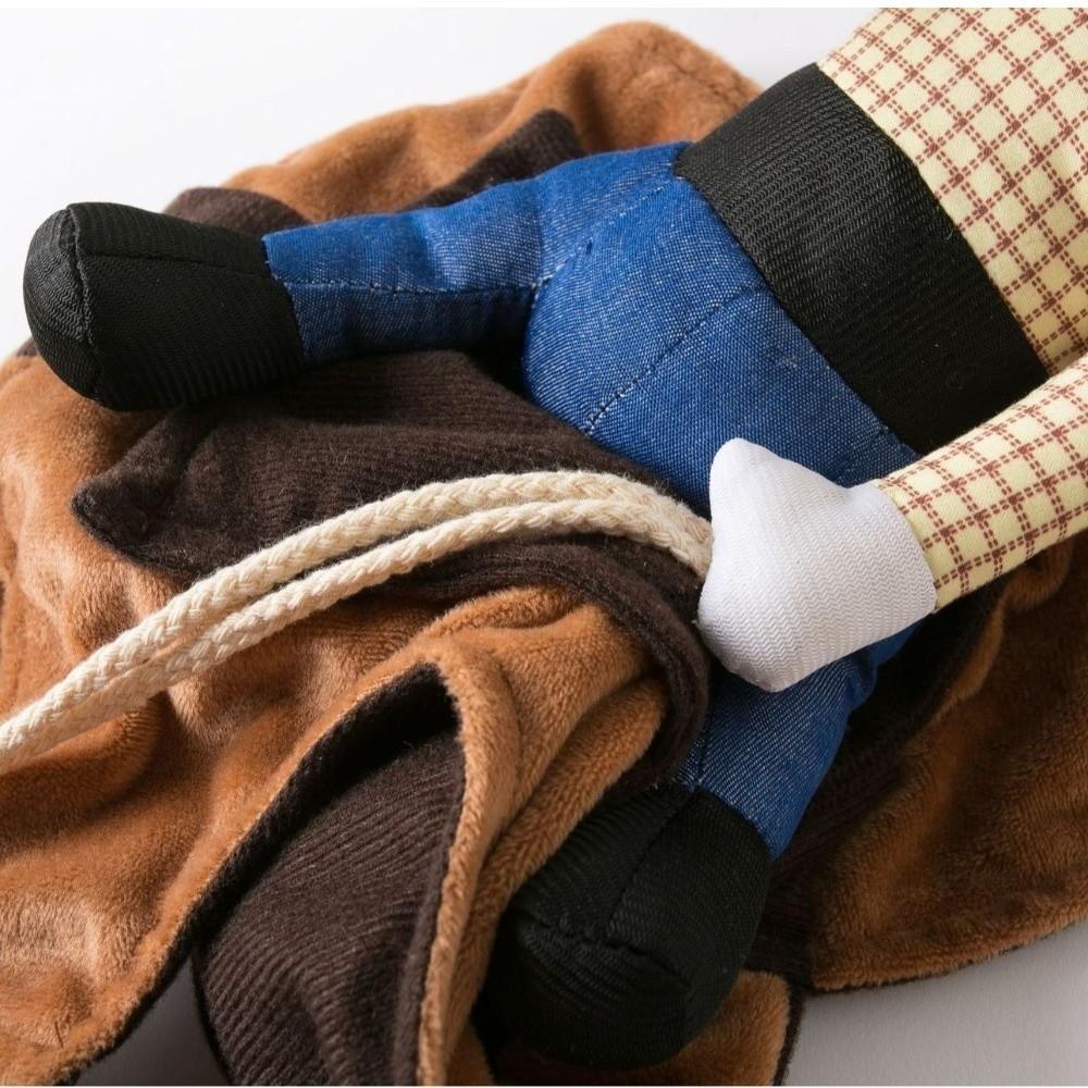 Adjustable Dog Riding Denim Clothing Novelty Cat Party Dressed Up Halloween Dog Clothes Gift