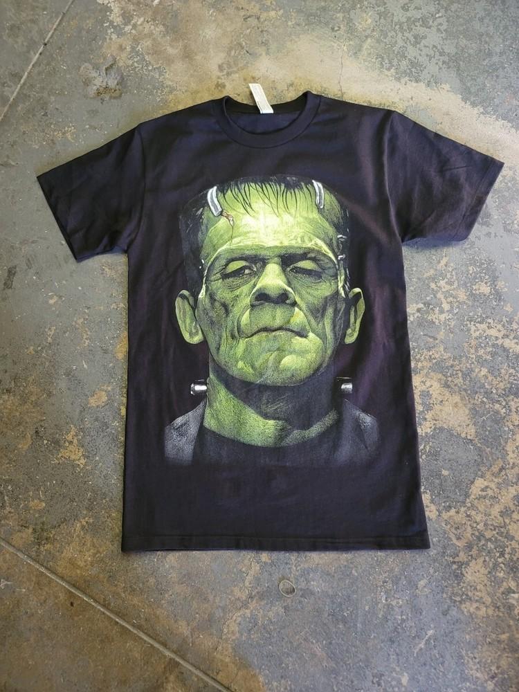 НОВАЯ ЗЕЛЕНАЯ ФЕЙС ФРАНКЕНШТЕЙНА ХЭЛЛОУИНСКАЯ ФУТБОЛКА Унисекс Футболка L