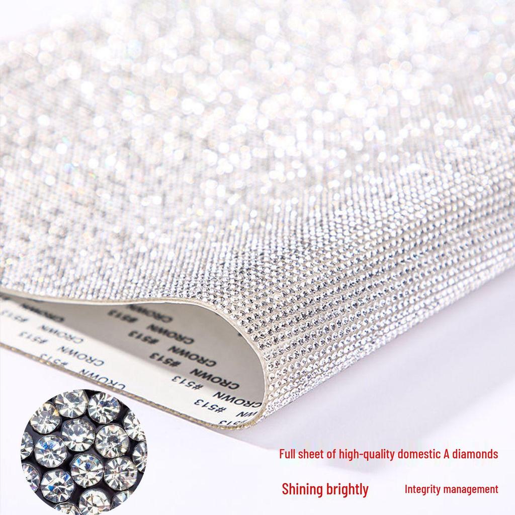 Grenzüberschreitende Strasskette DIY Schmuck Hotfix Selbstklebender Diamantaufkleber Dekoration