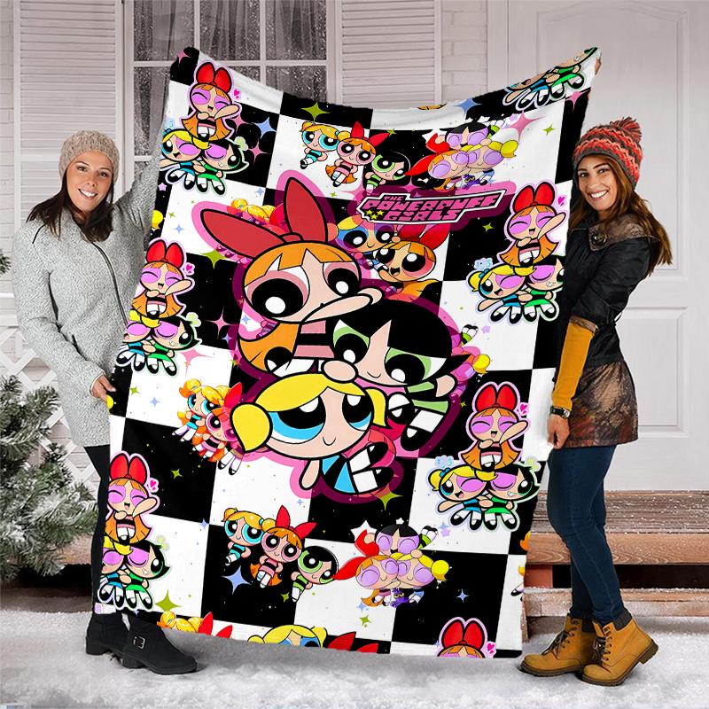 The Powerpuff Girls2 printed throw blanket—lightweight,soft,warm;versatile blanket for all seasons—perfect as &air-conditioning throw,nap blanket