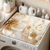 1Pcs Rubber Drying Mat With Golden Printed Washing Machine For Coffee Shop Restaurant Kitchen Carpet Tableware Durable Diatom