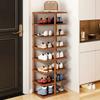 Solid Wood Shoe Rack Home Doorway Multi Layer Storage Fine Small Narrow Shelf Simple Sturdy and Stable Storage Rack Shoe Cabinet