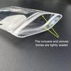 10/20 ks Průhledné PVC sáčky na šperky Taštičky Antioxidační úložný sáček Na náušnice Náhrdelník Náramek Display Balicí sáček