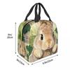 Rabbit In The Forest Anime Insulated Lunch Bag for Women Office Cooler Thermal Food Box Tote Portable Lunch Boxes Container