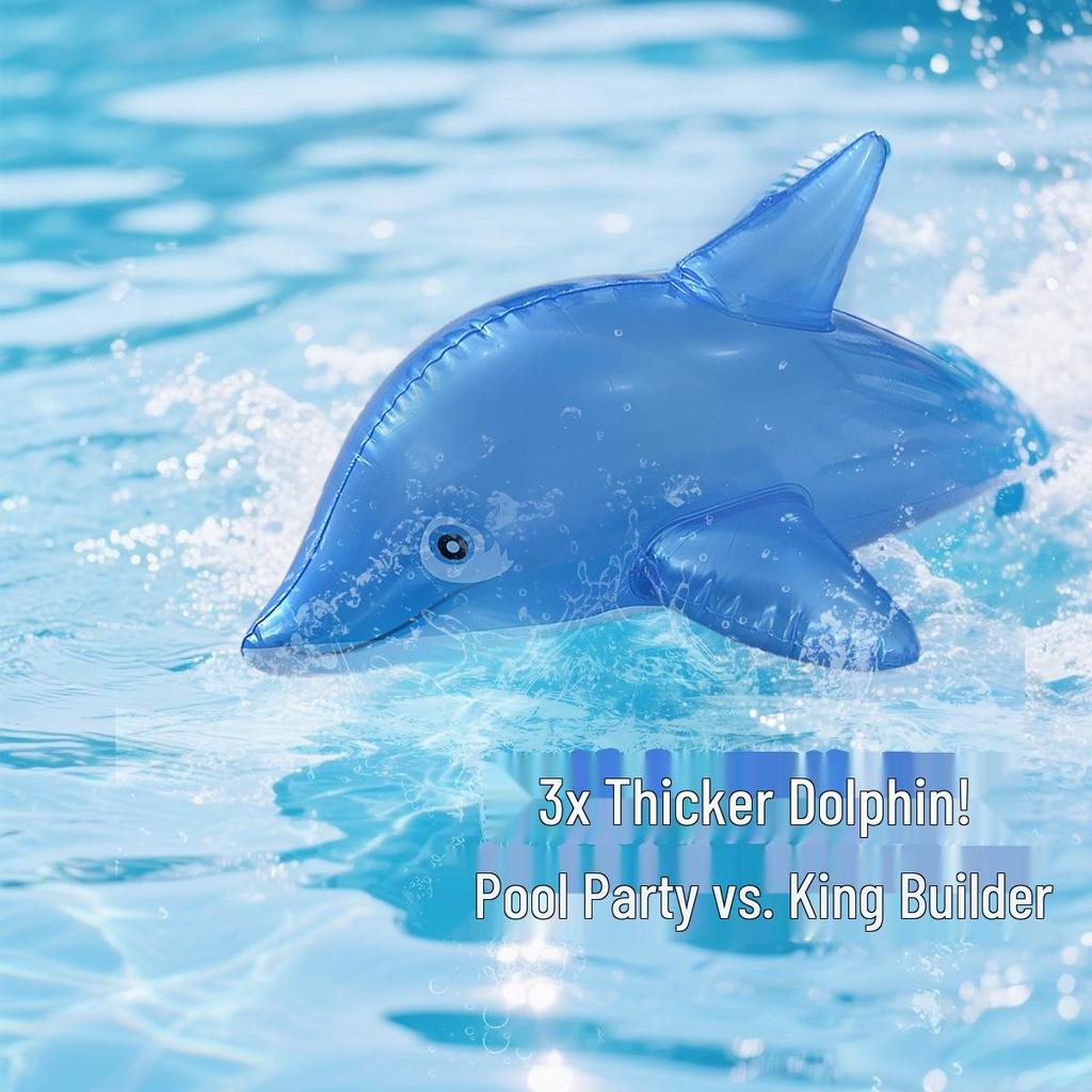 Eco-Friendly Inflatable Dolphin Water Toy for Kids Aged 3-6