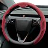 NAPPA 3PCS Leather Car Steering Wheel Cover For Buick LaCrosse Envision Envista Encore GX Envision Anti Slip Automotive Parts