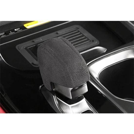 Black Suede Gear Shift Knob Trim Cover Fit for Lexus RX350 500h 2024 New High Quality