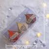 White Glitter Petal Foam Christmas Ball Ornaments for Tree Decorations
