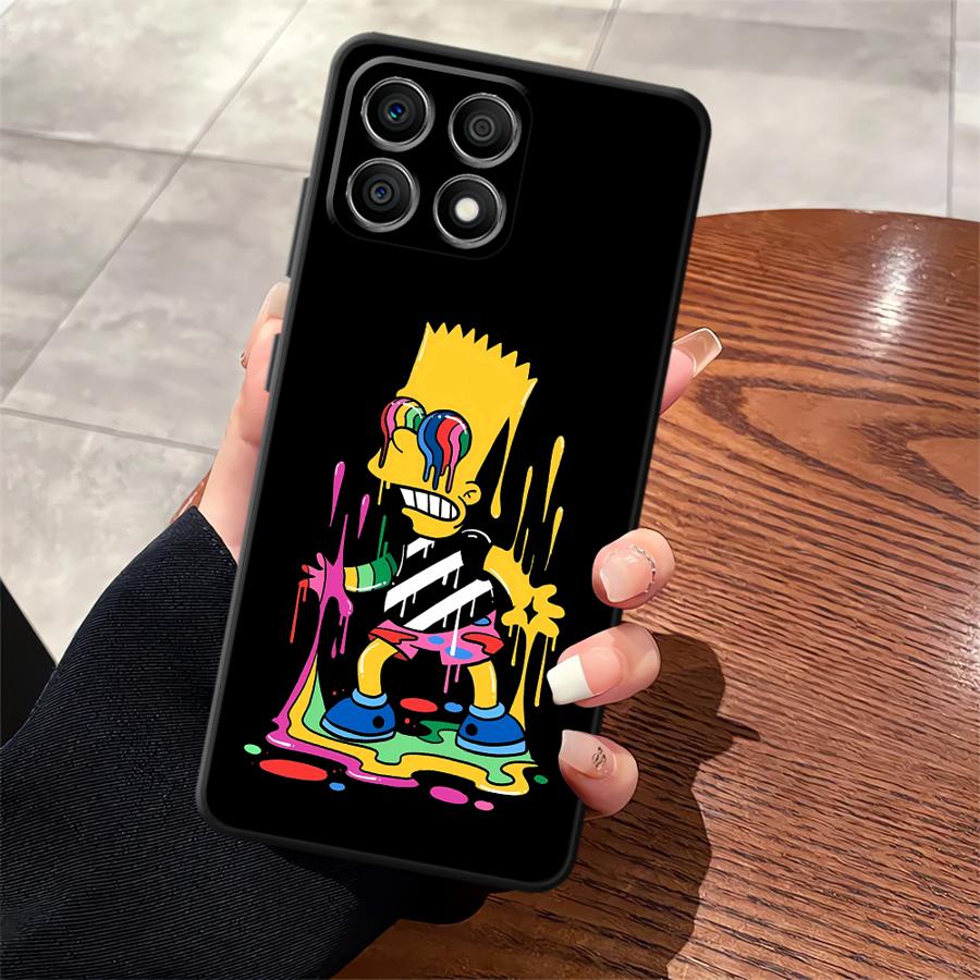The S-simpsons Cartoon Case for Honor X9 X7a X9a 90 Lite 70 X8 X9c 8X Funda Phone Cover