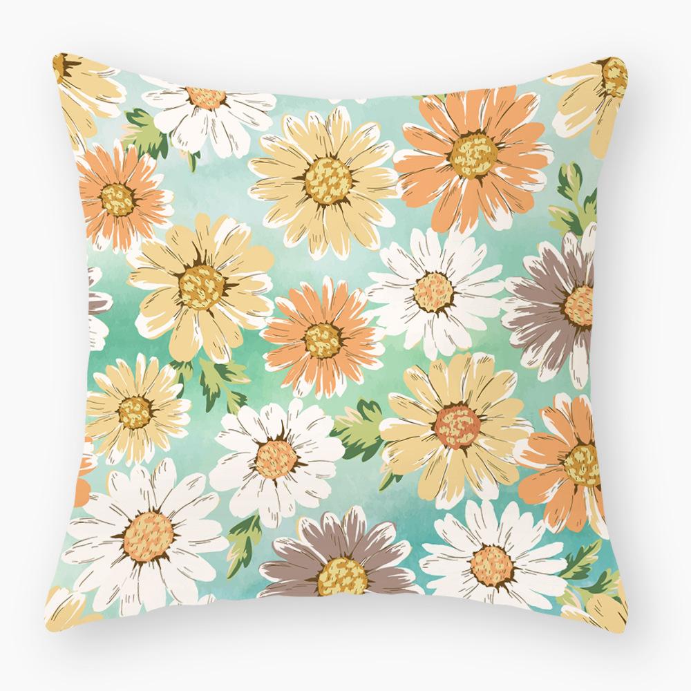 Printed Pillowcase Home Sofa Decorative Cushion Cover Creative Printed Waist Pillowcase
