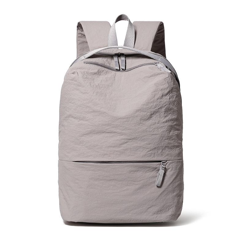 Унисекс легкий нейлоновый рюкзак - Минималистичный повседневный дорожный/школьный рюкзак (7 вариантов цвета) светло-серый