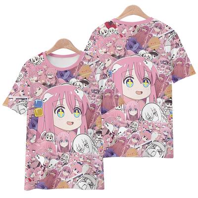 Moda Anime Manga T-shirt Donna T-shirt Stampa 3D Streetwear Uomo Donna Oversize Manica Corta T-shirt Bambino Tees Tops Abbigliamento