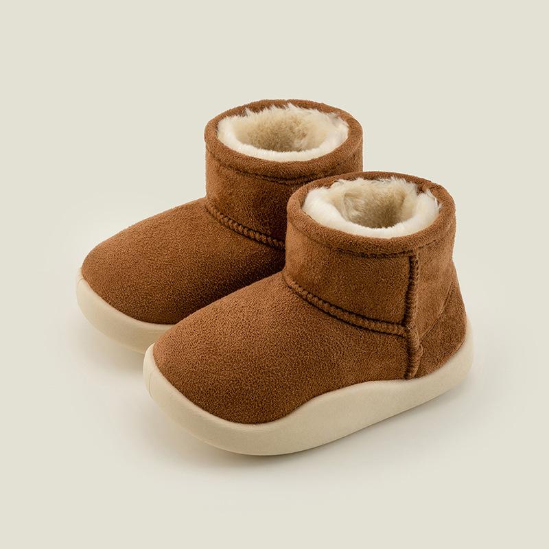 Children's Warm Snow Boots Baby  Plus Velvet Heel Cotton Shoes