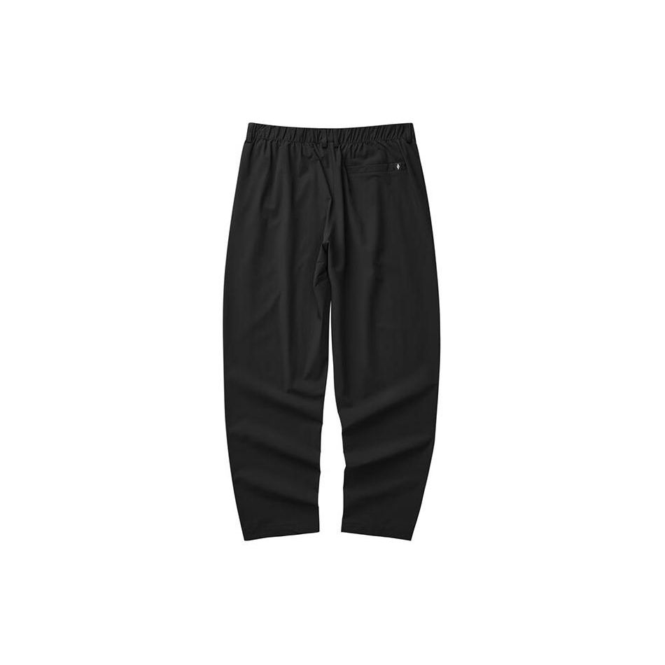 Skechers Solid Color Elastic Straight Leg Casual Pants Men Bottoms Black L224M011-0018